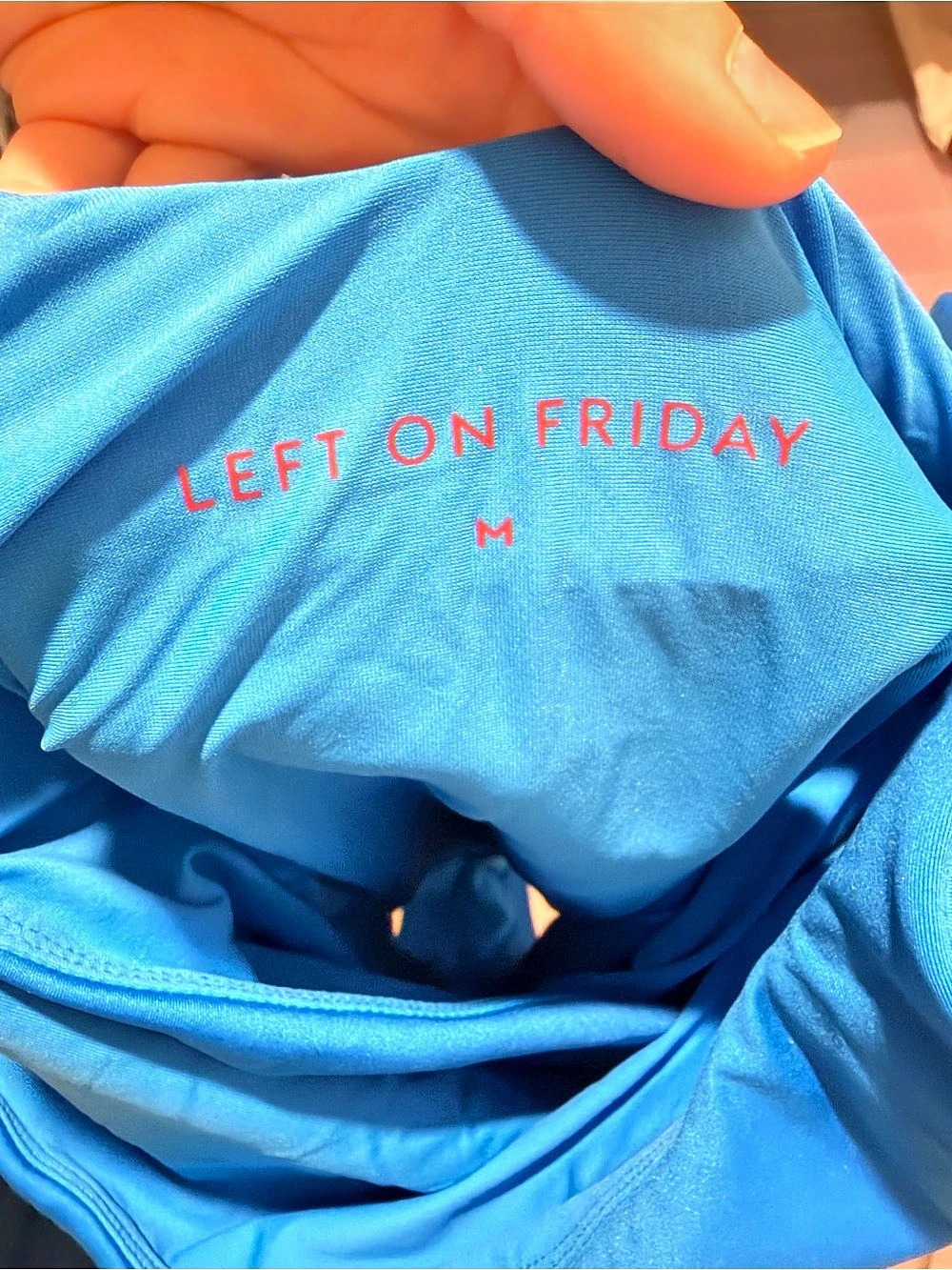 Left On Friday Peak Suit One Piece in Blue Size Medium - Picture 3 of 5